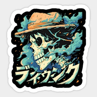 luffy skull Sticker